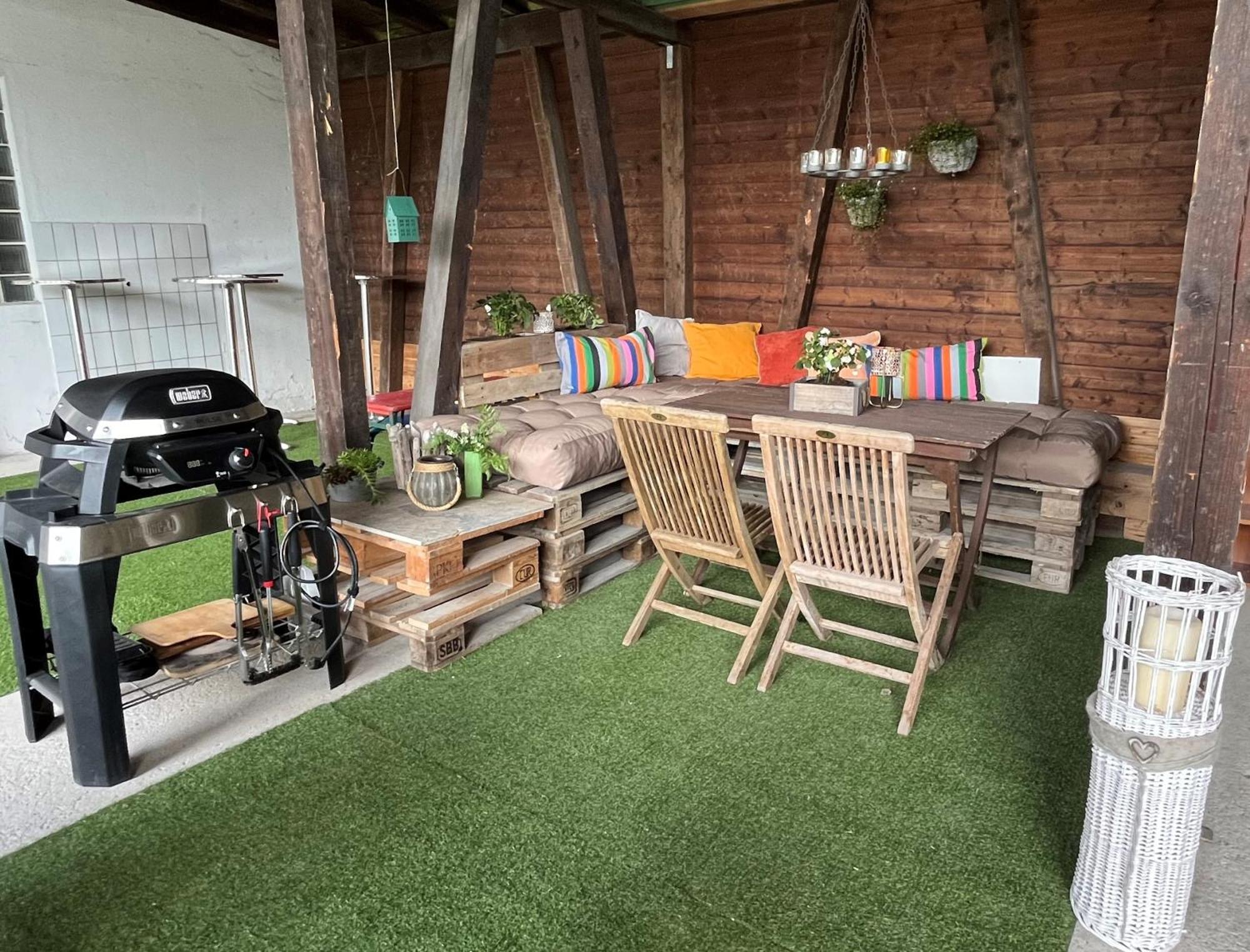 Barrierefreie Schoene Wohnung Im Eg Kossen Bagian luar foto